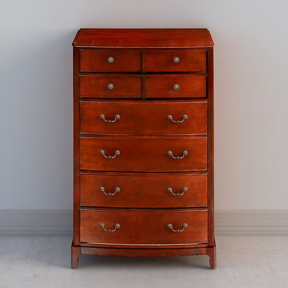 Elegant Vintage High Cabinet 3D Model for Diverse Projects