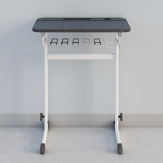 Stylish Mobile Desk 3D model for Creative Spaces
