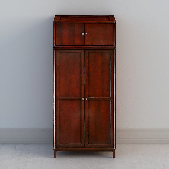 Elegant Vintage Storage Cabinet 3D model