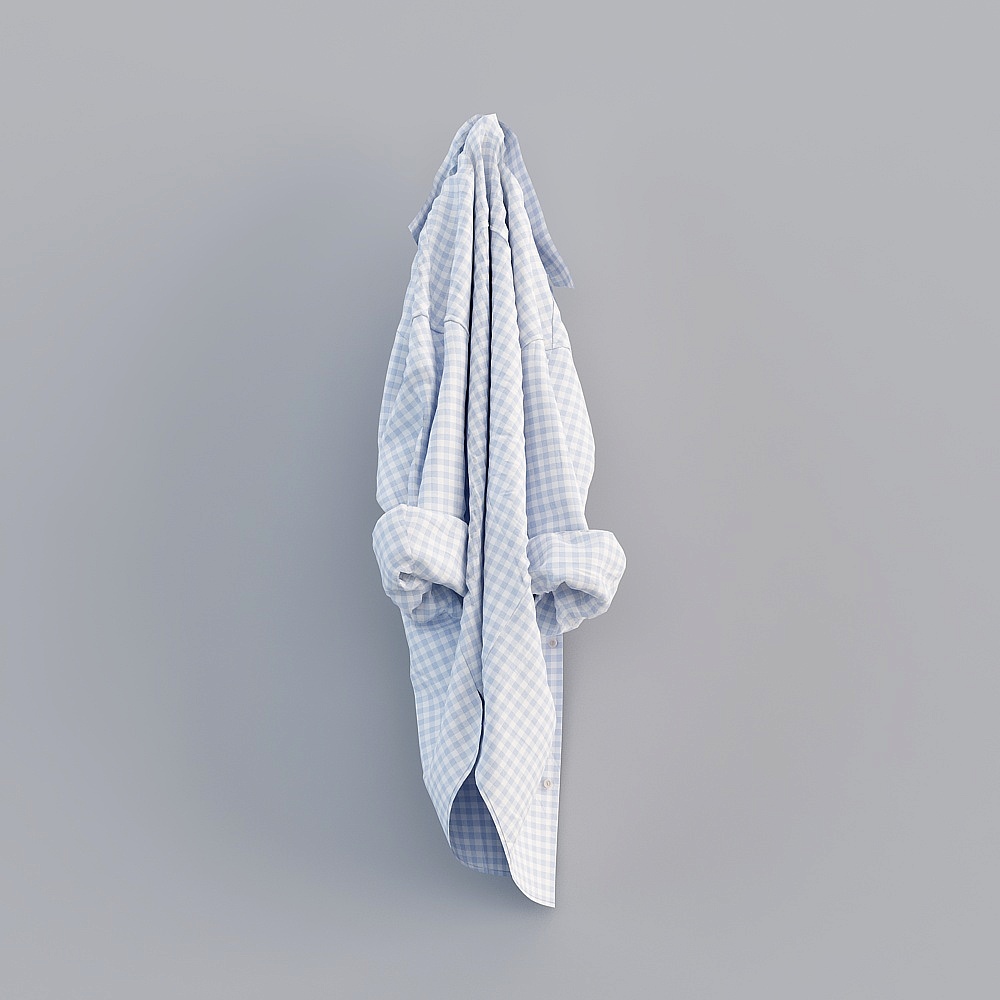 Modern living room clothes hanging