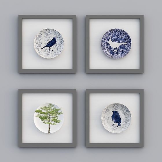 Ceramic Plate Collection 3D model