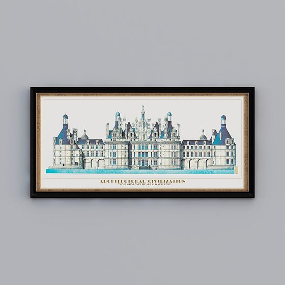 Château de Chambord 3D model - Low Poly High Detail