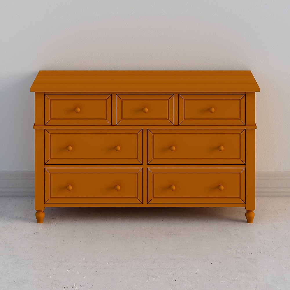 Vintage Storage Chest 3D model