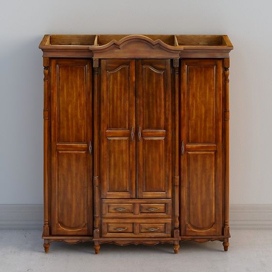 Vintage Classic Wardrobe 3D model