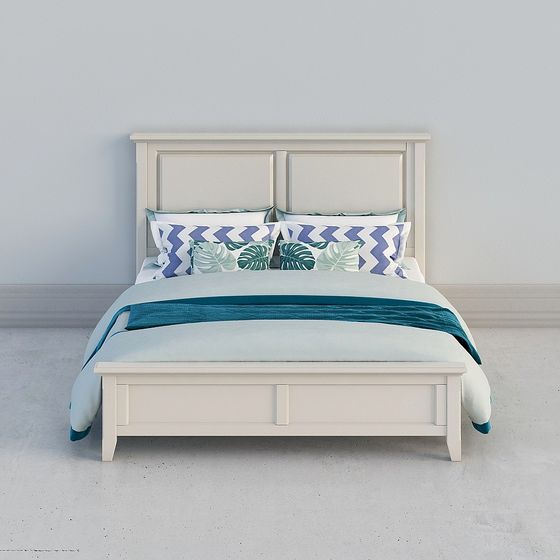 Minimalist Elegant Bed 3D model
