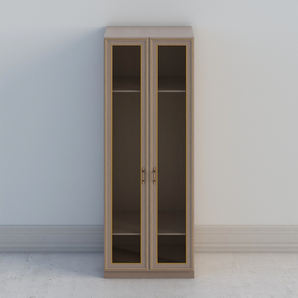 1635 glass double cabinet