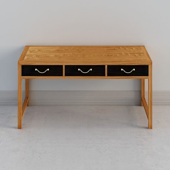 Modern City Study Desk 3D model