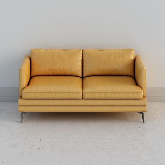 Urban Comfort Low-Poly Sofa 3D model
