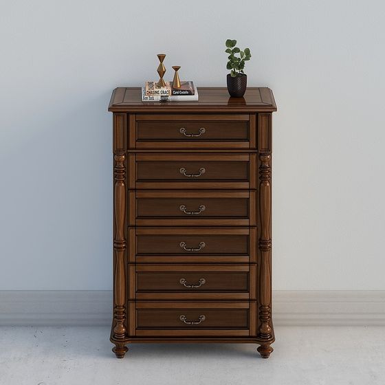 Stylish Vintage Storage Cabinet 3D model