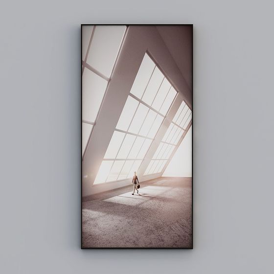 Light Corridor 3D model for Creative Projects