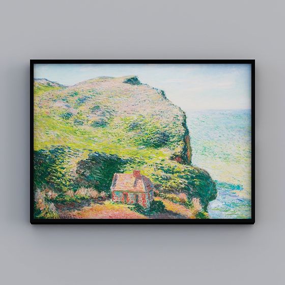 Coastal Low-Poly House 3D model