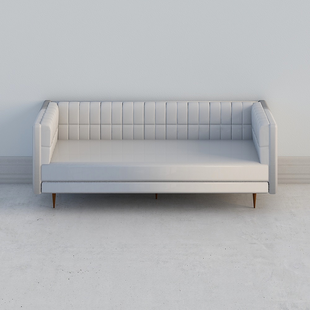 Urban Comfort Low-Polygon Sofa 3D model