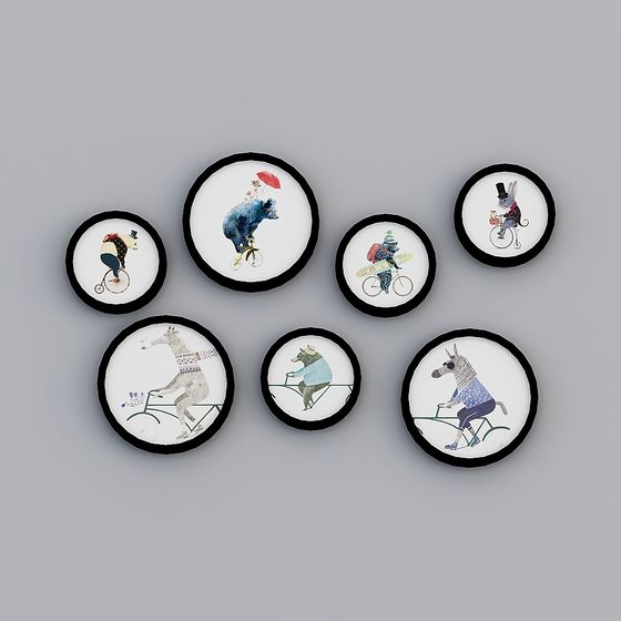 Modern Collage Photo Frames,Black
