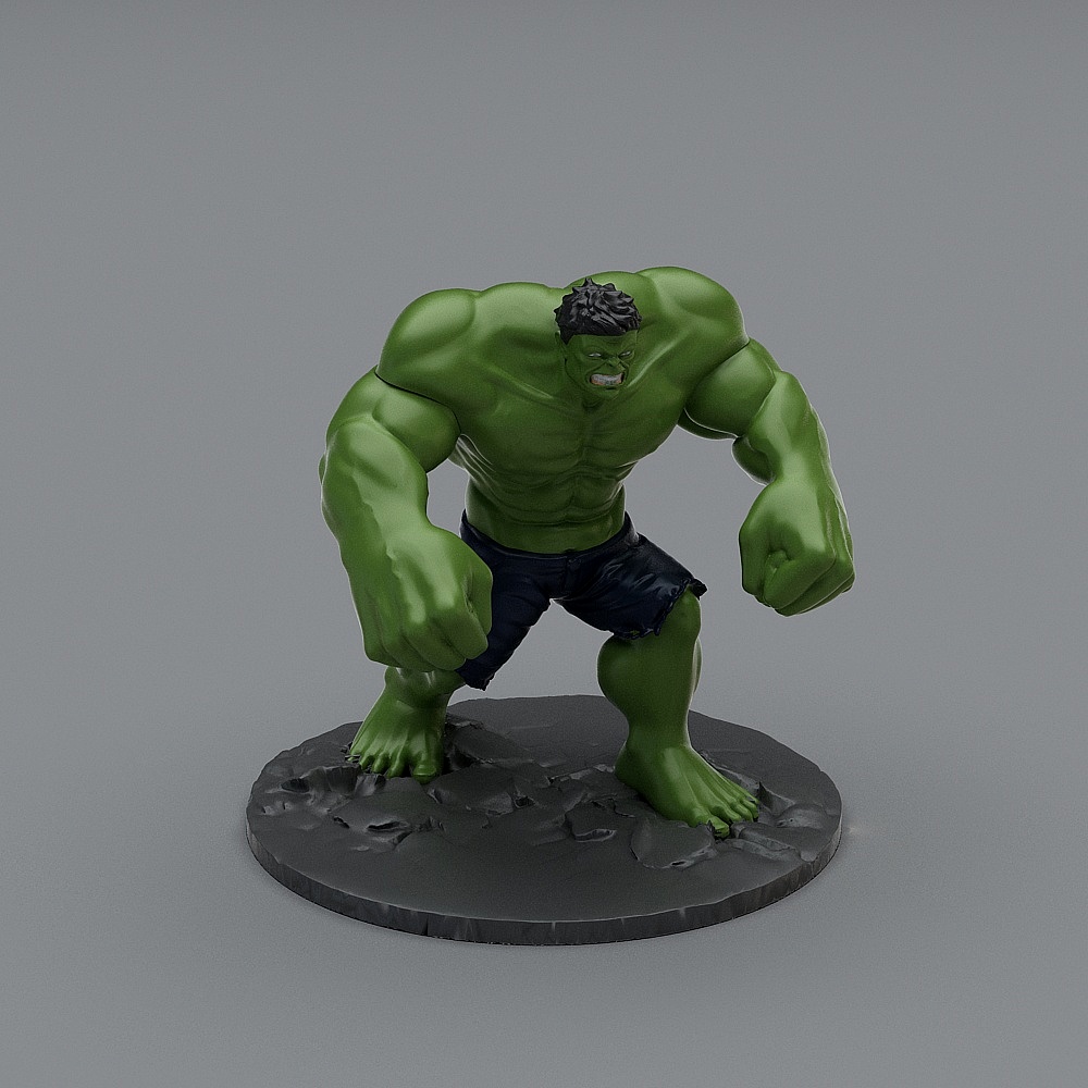 Incredible Hulk 3D Model for Creative Projects