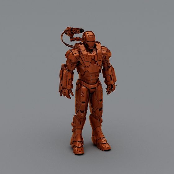 Futuristic Mech Warrior 3D model