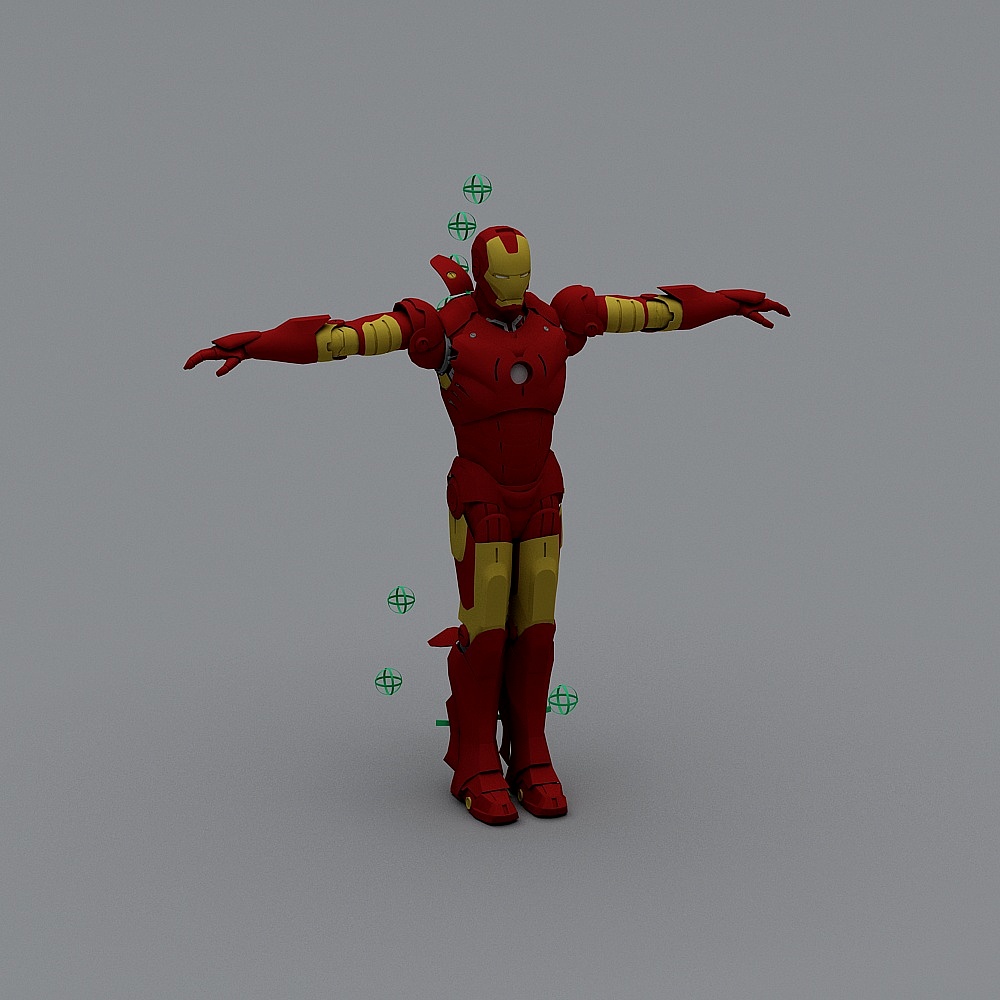 Low-Poly Iron Man 3D Model