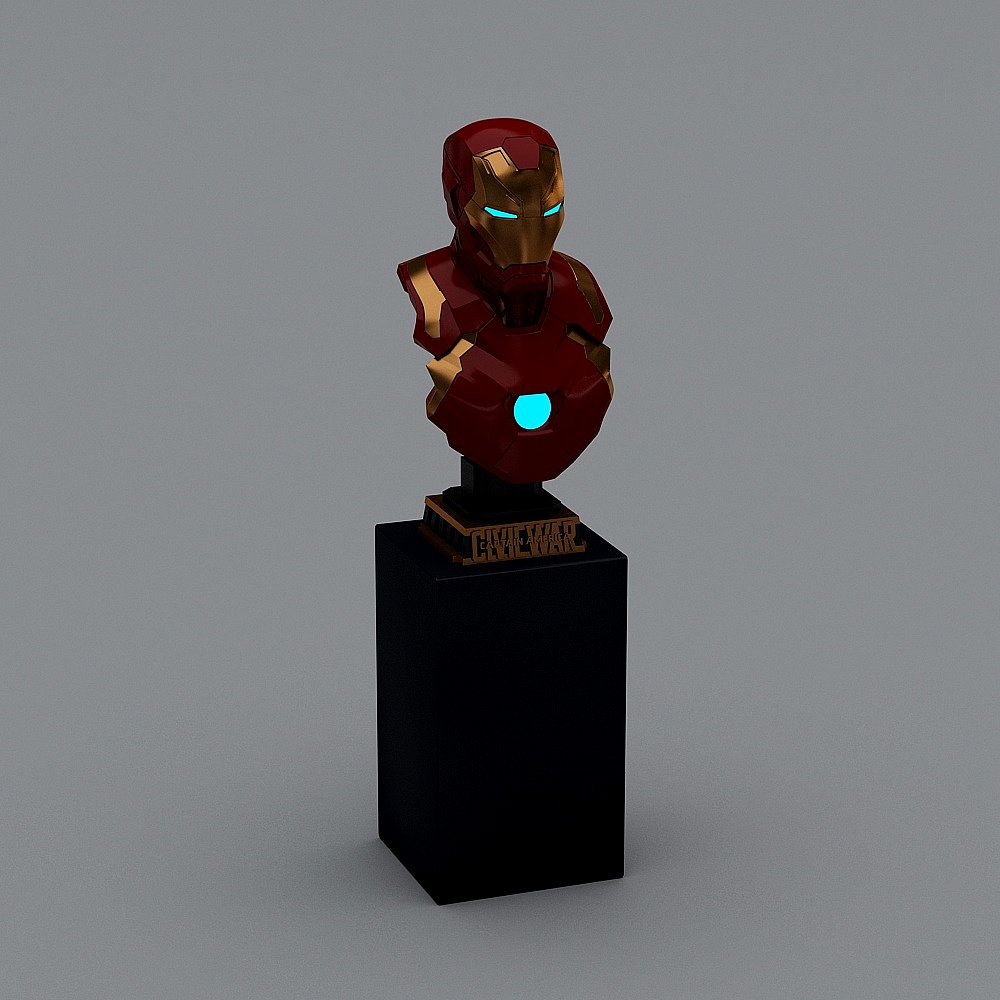 Iron Man Low-Poly 3D Model