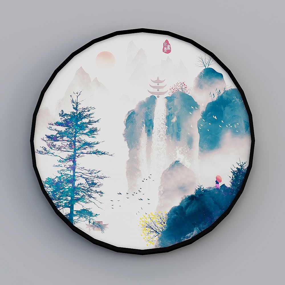 Gemec - New Chinese-Y-16122 - Decorative Painting