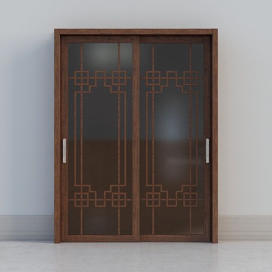 Art Deco Sliding Door 3D model