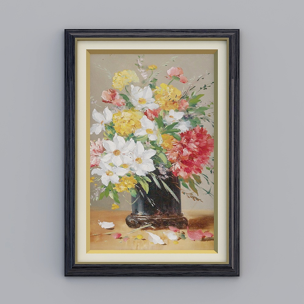 Vibrant Vase Illustration 3D model