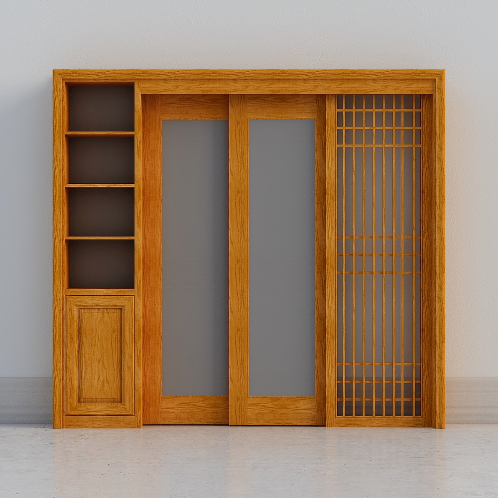 Chinese style sliding door