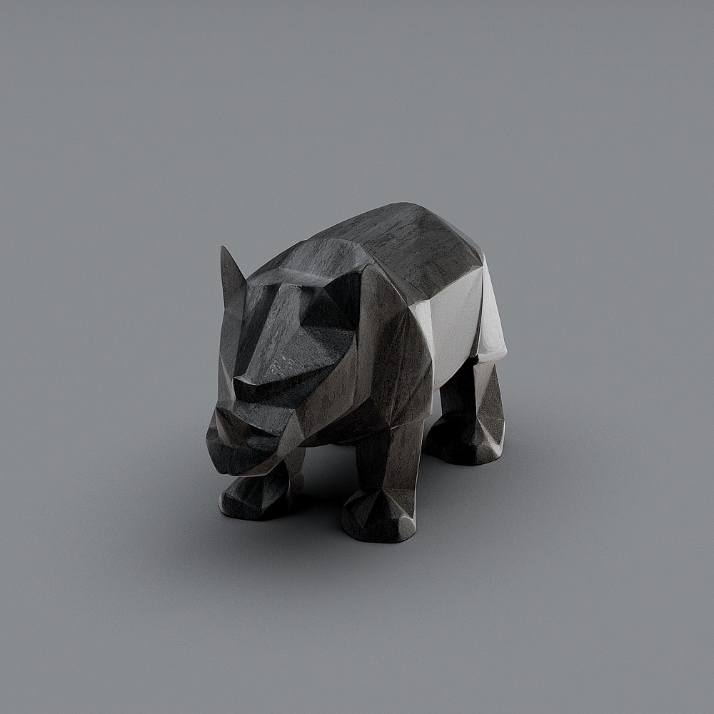 Animal rhino poses