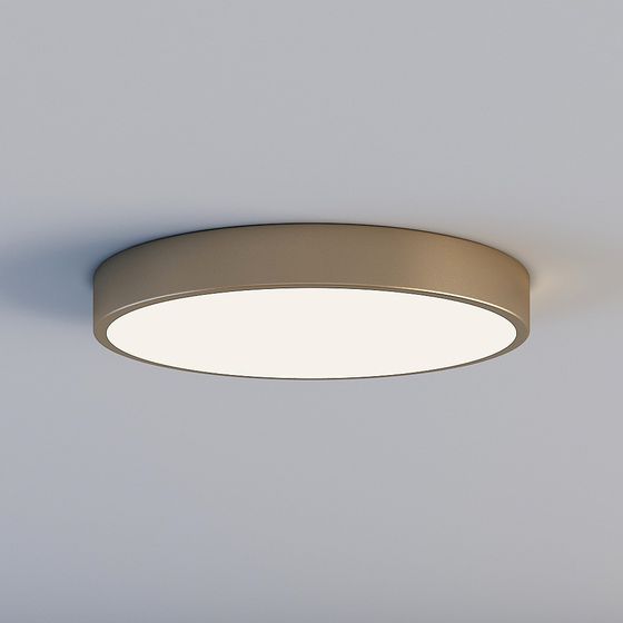 Stylish Round Ceiling Light 3D model for Modern Interiors
