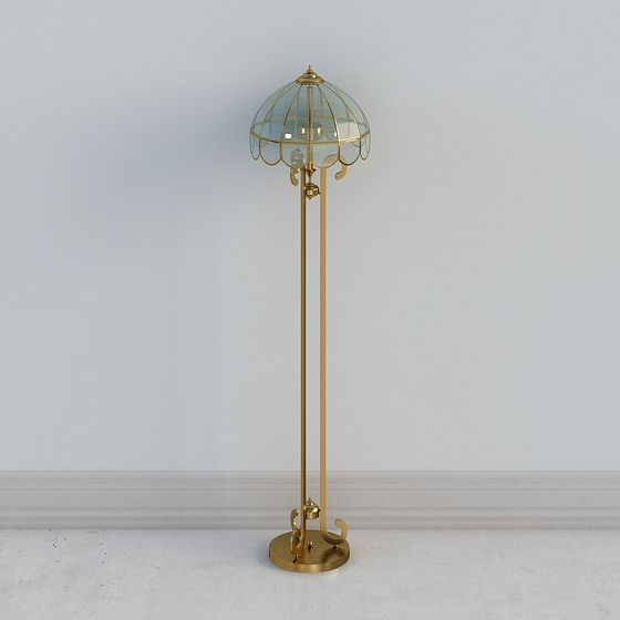 Retro Floor Lamp 3D model for Contemporary Spaces
