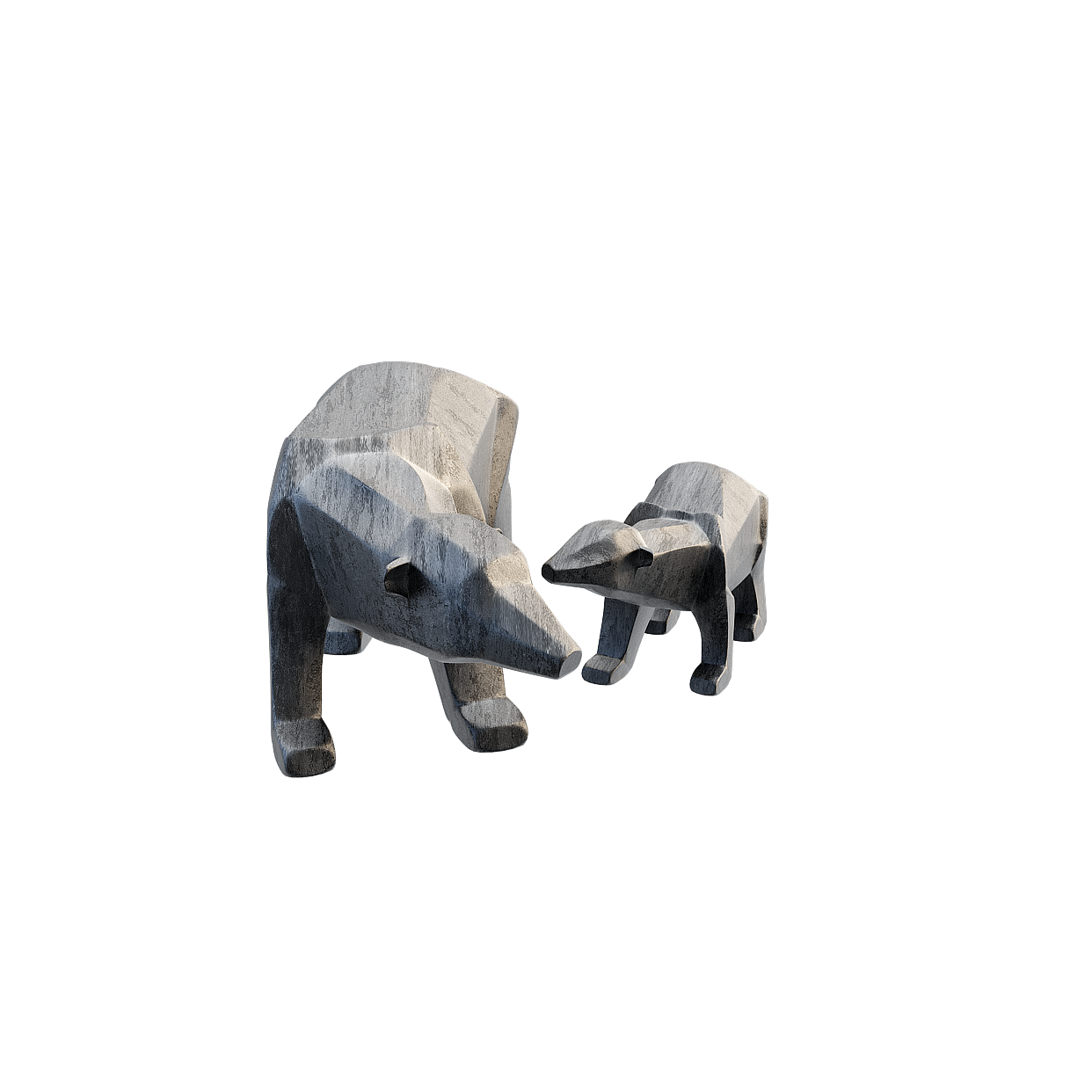 Low Poly Bear 3D Model – Nature-Inspired Stylized Animal