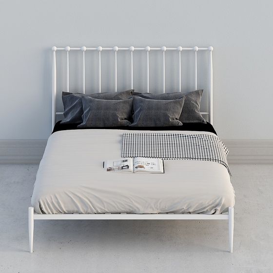 Urban Iron Bed 3D model