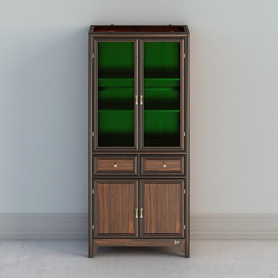 Charming Vintage Bookshelf 3D model