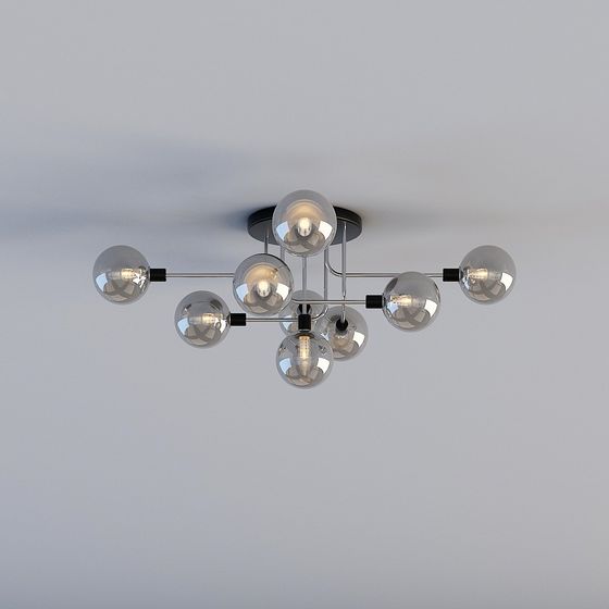 Elegant Low-Poly Chandelier 3D model for Modern Interiors