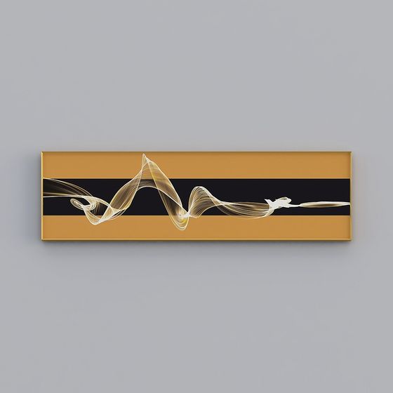 Luminous Frame 3D model in Low-Poly Style