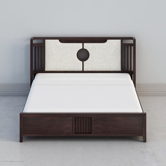 Urban Elegance 3D Bed Frame Model for Modern Homes