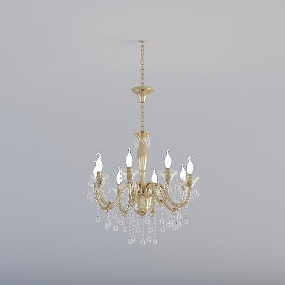 Elegant Chandelier 3D model for Creative Projects