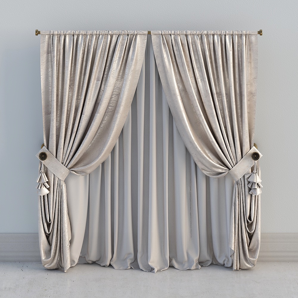 European neoclassical light luxury fabric curtain