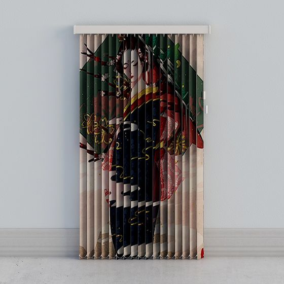 Wafu Drapery 3D model for Contemporary Spaces