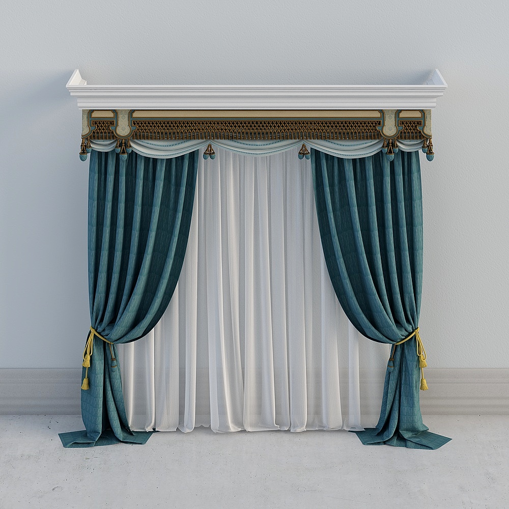 European neoclassical light luxury curtains 5