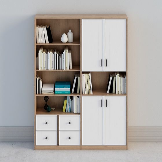 Modern Minimalist Bookshelf 3D model
