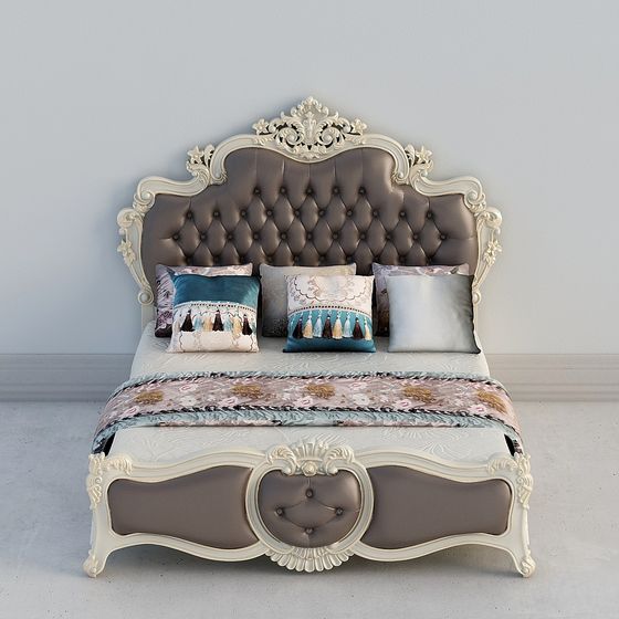 Royal Elegance Bed 3D model