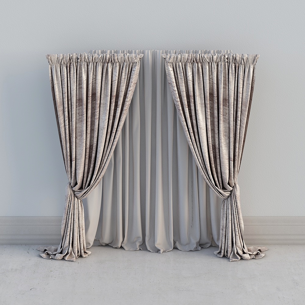 European neoclassical light luxury fabric curtains 4