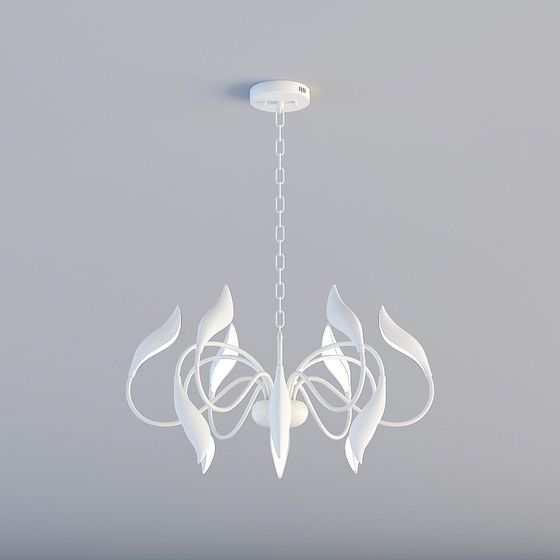 Sculptural Low Poly Pendant Light 3D model