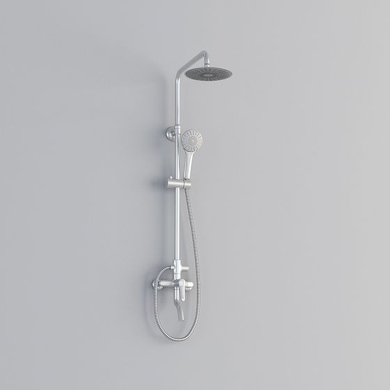 Sleek Modern Shower System 3D model