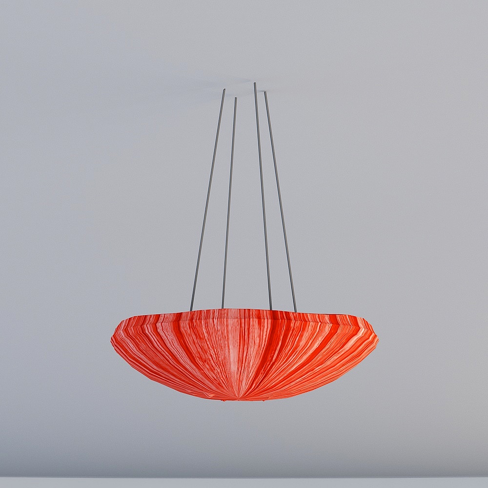 Vibrant Low-Polygon Chandelier 3D model