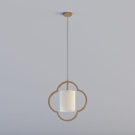Geometric Chandelier 3D model for Modern Interiors