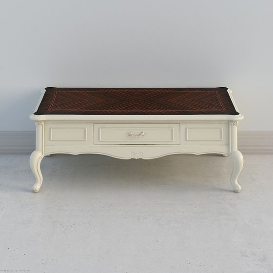French Vintage Coffee Table 3D model