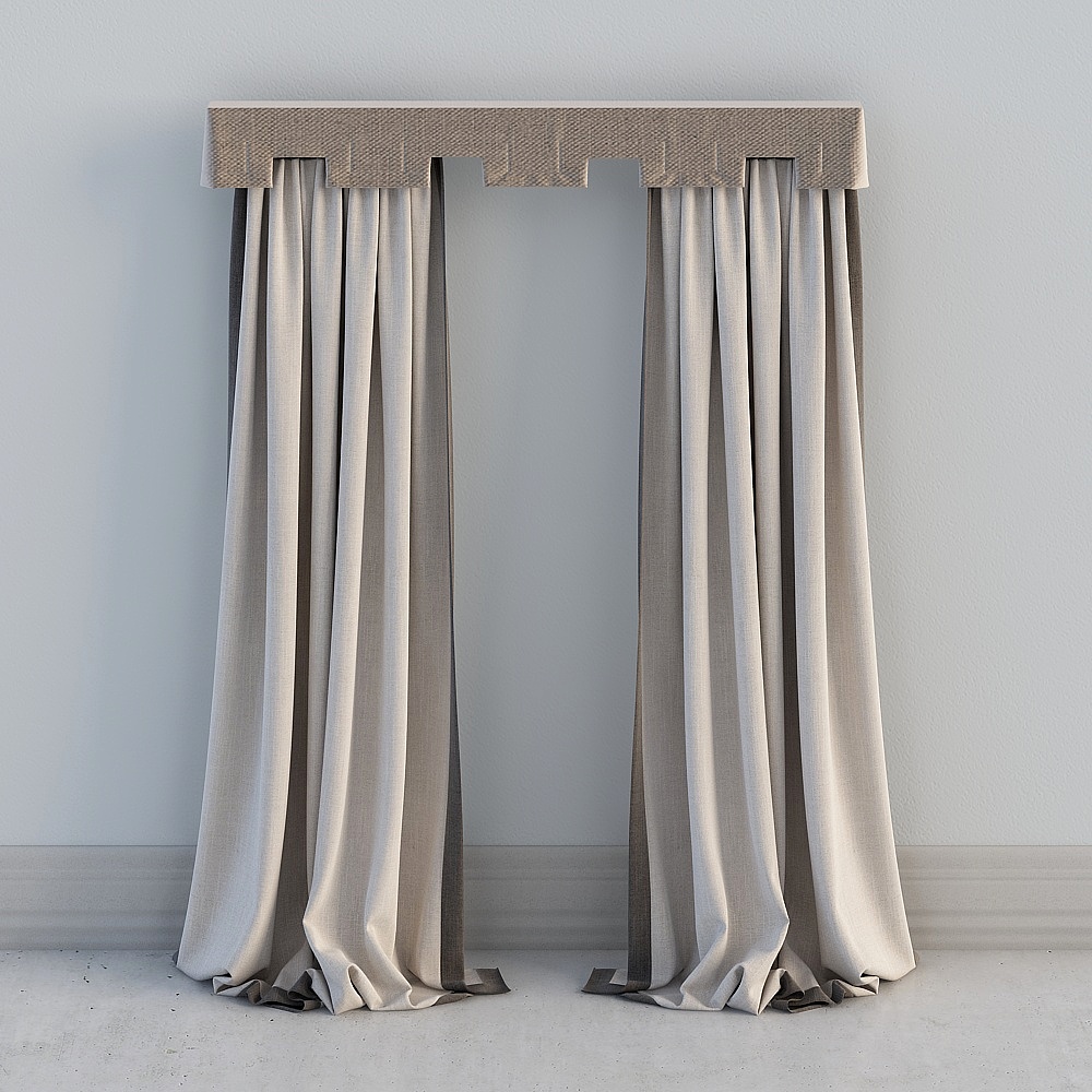 ผ้าม่านรางจีนพร้อมกล่องผ้าม่าน