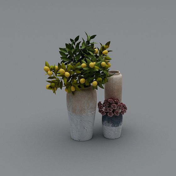 Natural Harmony Vases 3D model