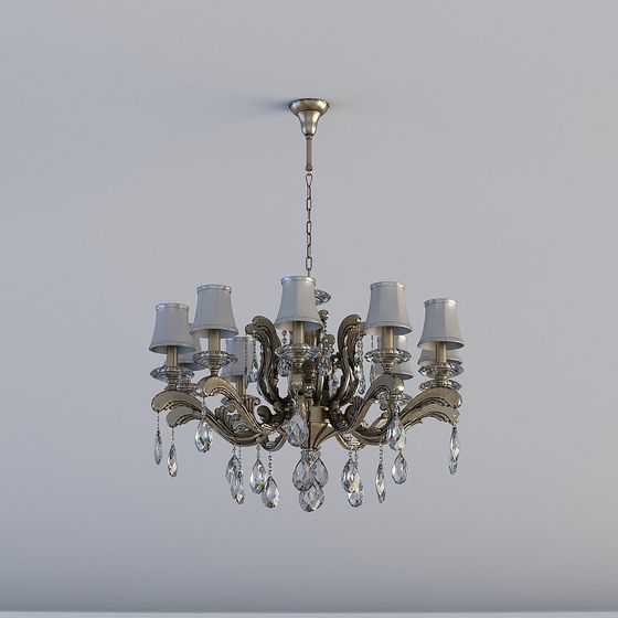 Elegant Classic Chandelier 3D model