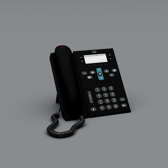 Cisco IP Phone 3D model for Modern Workspaces